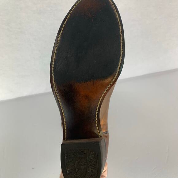 Texas Brand Western Cowboy Boots Brown Men's Size 9M - Picture 7 of 16